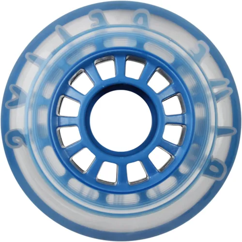 Vista 3 de 8 ruedas de patín en línea 2.992 in 78a, transparente/azul