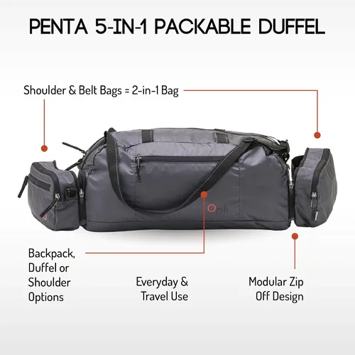 Vista 6 de Paquete especial! Paquete doble Trilogy + bolsa de lona plegable 5 en 1 Penta. Ahorra $29! Obtén 5 bolsas modulares mezcla y combina como quieras.