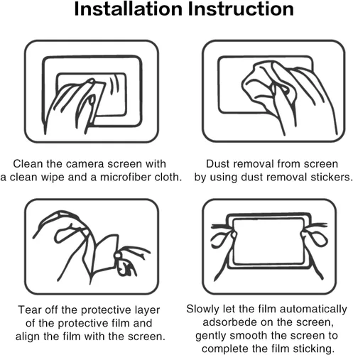 Vista 7 de Rieibi Protector de pantalla para cámara Hasselblad X2D/X2D II 100c (para accesorios), dureza 9H de 0.010 in, película de vidrio templado universal