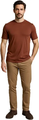 Vista 8 de Camiseta para hombre, sin encogimiento, suave, ajustada, de primera calidad, 100% algodón Supima