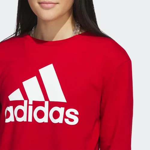 Vista 5 de adidas Camiseta de manga larga con diseño de insignia de deporte para mujer