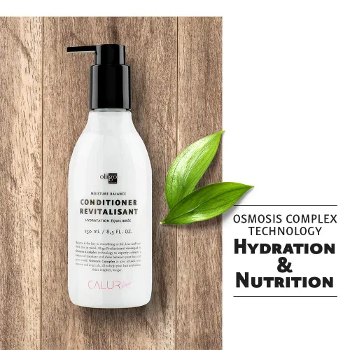 Vista 7 de OLIGO PROFESSIONNEL - Acondicionador Calura Moisture Balance - Hombres y Mujeres - Sin parabenos - Para cabello graso - Promueve la longevidad