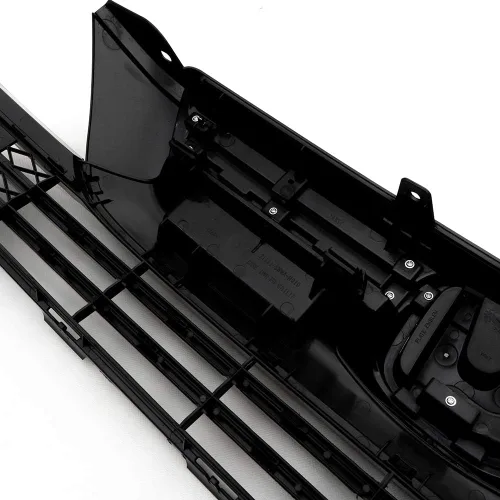 Vista 8 de Parrilla delantera superior e inferior cromada compatible con Honda CR-V 2007 2008 2009 Rejilla superior e inferior cromada