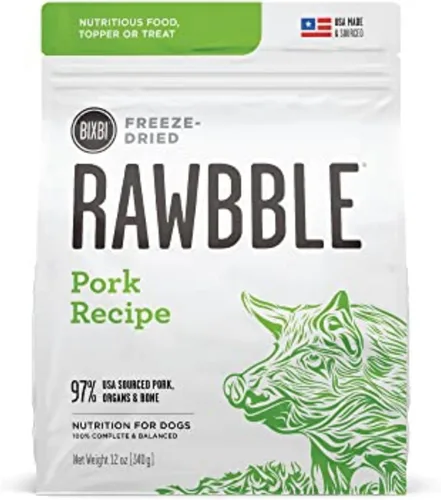 Vista 20 de BIXBI Rawbble - Alimento liofilizado para perros, receta de res, 4.5 onzas, 98% de carne y órganos, sin rellenos, comida cruda para perros apta