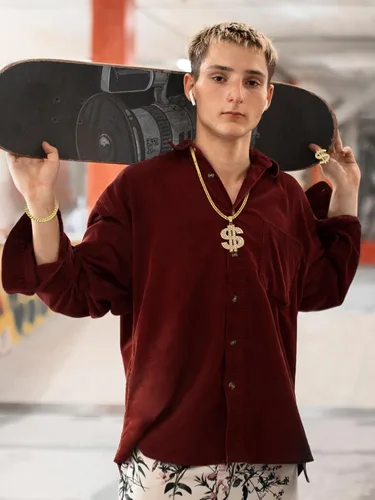 Vista 2 de Long tiantian Juego de collar y anillos de los años 90, traje de los años 80 para mujer, fiesta de hip hop, oro de los años 8090, accesorios