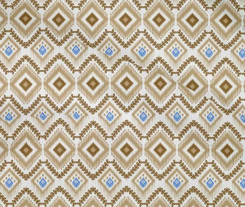 Vista 5 de oneOone Cotton Flex Beige Fabric Ikat Sewing Material Print Fabric By The Yard 40 Inch Wide