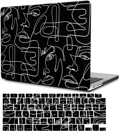 Vista 20 de Funda compatible con MacBook Pro de 13 pulgadas con CD-ROM (Modelo: A1278, versión antigua 2012 2011 2010 2009 2008), carcasa rígida de plástico Cara