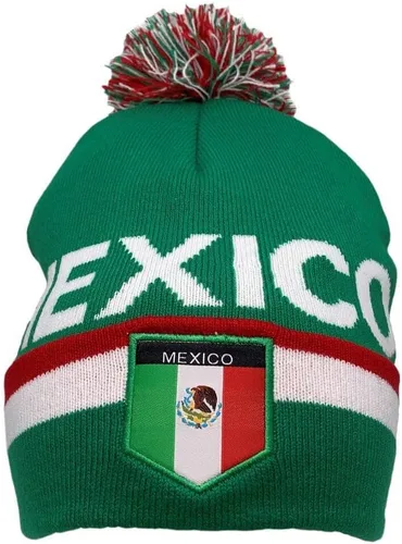 Vista 23 de COUVER Gorro con pompón de equipo de fútbol