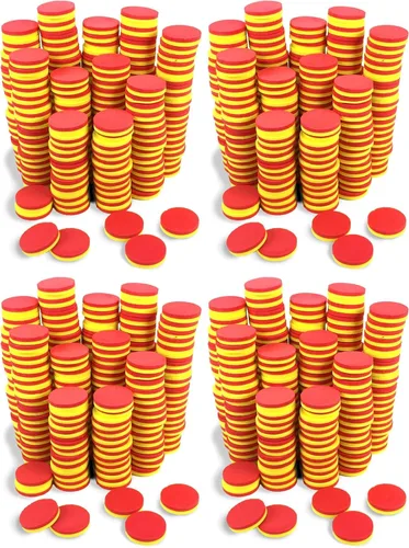 Vista 5 de EAI Education QuietShape® - Juego de 200 contadores magnéticos de doble cara de espuma de dos