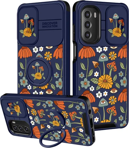 Vista 52 de para Moto G 5G 2023 funda - Cubierta de teléfono linda con corazón para mujeres y niñas, diseño único negro con cubierta deslizante para la cámara