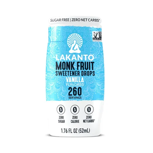 Vista 10 de Lakanto Monk Fruit Extract Drops, caramelo, edulcorante sin azúcar, 1.76