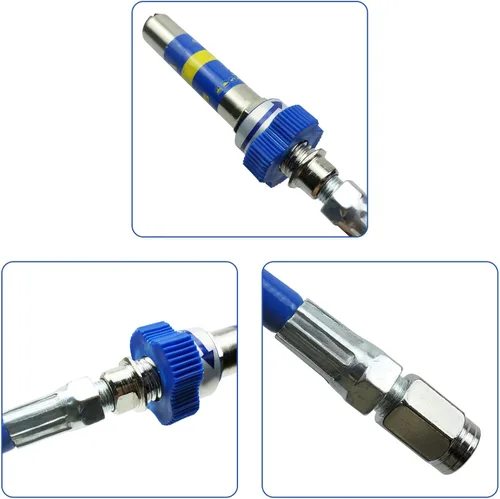 Vista 6 de Acoplador de grasa de alta presión, extensiones de accesorios de grasa, acoplador de pistola de engrase resistente de 8ª generación, se adapta a