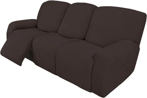 Vista 105 de Easy-Going Funda Elástica para Sofá Reclinable Cobertor de Sofá 4 Piezas Protector de Muebles Sofá Suave con Fondo Elástico Poliéster Spandex Tela