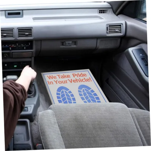 Vista 3 de Alfombrillas de piso para automóviles, 80 hojas de papel, fundas desechables antideslizantes de ajuste universal