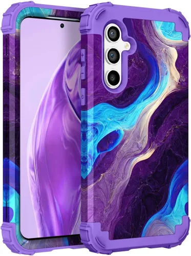 Vista 10 de Hocase Funda para Galaxy S20 FE 5G, Protección resistente a prueba de golpes, goma de silicona suave + parachoques de plástico duro, funda