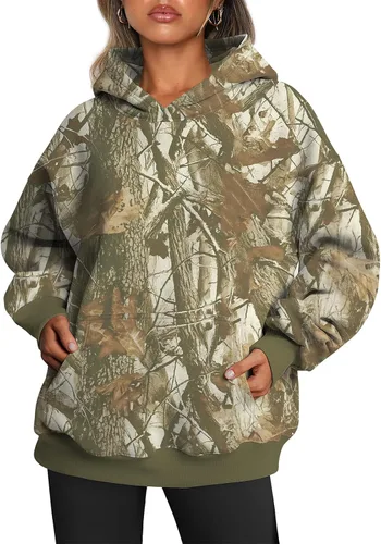 Vista 22 de Trendy Queen Sudaderas con capucha de gran tamaño para mujer, sudaderas de felpa para mujer, suéteres de moda de otoño, suéteres de invierno Lunares