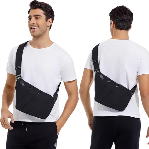 Vista 3 de VADOO Sling Bag - Anti-theft Crossbody Shoulder Bag for Men and Women