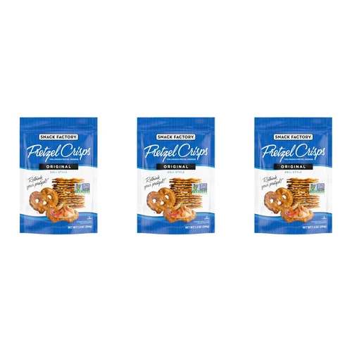 Vista 10 de Snack Factory Pretzel Crisps - Sabor original