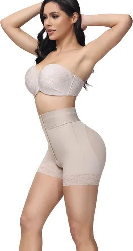 Vista 2 de SHAPSHE Faja moldeadora para mujer, pantalones cortos con control de abdomen, moldeadores de cuerpo, cintura alta, levantadores de glúteos, muslos