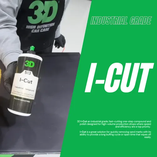 Vista 2 de 3D I-Cut - Compuesto de frotamiento y pulidor – Corrección rápida de pintura para talleres de cuerpo de alto volumen Elimina marcas de lijado