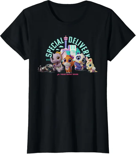 Vista 46 de Disney Camiseta de entrega especial Junior T.O.T.S, Negro, S