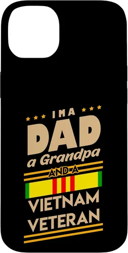 Vista 15 de Funda de regalo para iPhone 13 Pro Max I'm a Dad Grandpa And Vietnam Veteran Cool Soldier