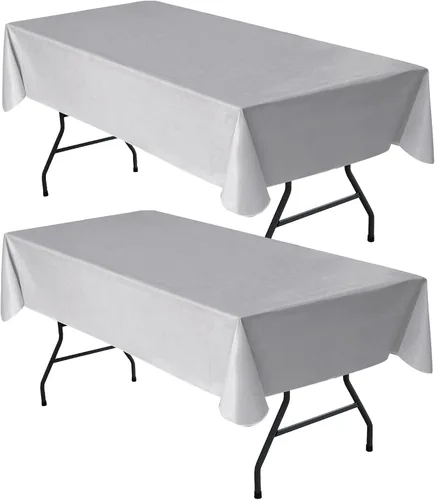 Vista 29 de Nasitos Paquete de 2 Manteles de Vinilo Cuadrado 54x54 Pulgadas - Beige, Manteles de Mesa de Cartón Impermeables y Resistente al Aceite, Manteles