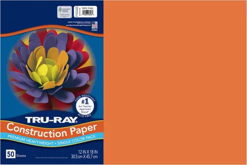 Vista 19 de Tru-Ray® Papel de construcción, 12.0 in x 18.0 in, 50% reciclado, azul atómico, paquete de 50
