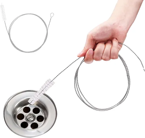 Vista 7 de Cepillo de drenaje flexible - Limpiador de nailon extra largo para limpiar fregadero de plomería nevera tubo flaco tubo de aire manguera herramienta