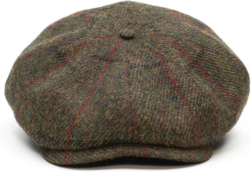 Vista 3 de Sterkowski Modelo Shelby Gorra 100% Harris Tweed Newsboy para hombre Sombrero de estilo pico de 8 paneles