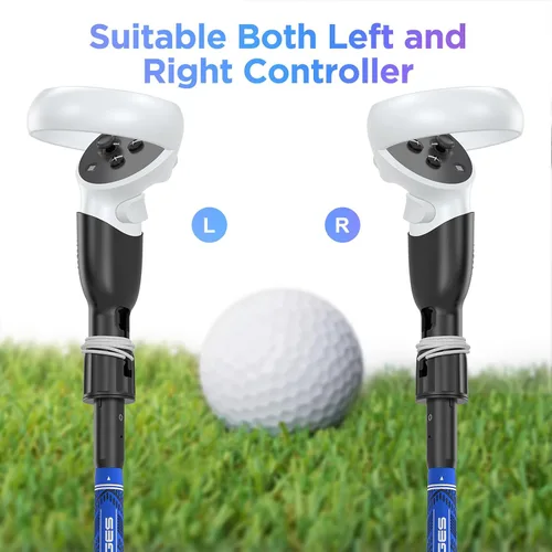 Vista 3 de YOGES VR Golf Club Handle Attachment Compatible with Oculus Quest 3 Quest 2, Golft Golf Club Handle Accessories Compatible with Golf +, Golf 5