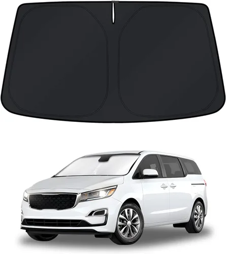 Vista 152 de KUST Parasol para parabrisas para BMW X1 F48 2016, 2017, 2018, 2019, 2020, 2021, 2022, accesorios de ajuste personalizado, parasol plegable