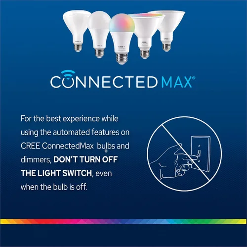 Vista 6 de Cree Connected Max Smart In-Wall Controlador de escena de 5 botones para bombillas inteligentes Connected Max, compatible con cualquier bombilla
