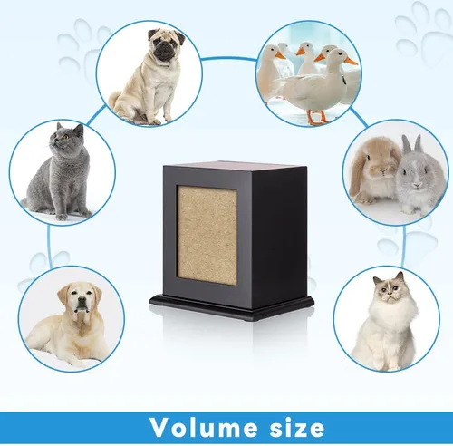 Vista 5 de NEWDREAM: Urnas de cremación de mascotas, urna de fotos de mascotas, urna de cenizas de perro, caja para cenizas de perro, caja de fotos de cenizas