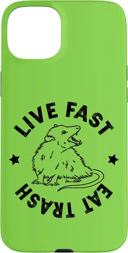Vista 9 de iPhone 16 Funny Live Fast Eat Trash Possum Lover Case
