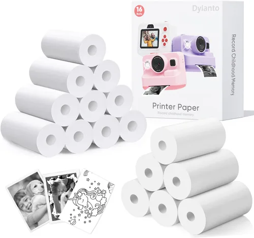 Vista 6 de Papel de impresión, papel térmico de recarga de cámara de impresión 10 rollos, sin BPA, BLL2 (10 rollos)