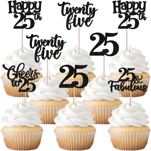 Vista 40 de 30 piezas de adornos para cupcakes de 12 cumpleaños feliz, brillantes doce, hola 12, felicitaciones a 12 años, adornos para cupcakes, 12