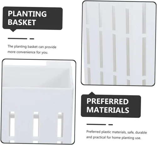 Vista 5 de FOMIYES Cesta colgante para plantas, 4 piezas, soporte para plantas de acuario, decoración de pecera, soporte para plantas de acuario con gancho