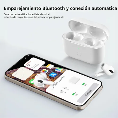 Vista 2 de Funda de carga inalámbrica compatible con AirPod Pro de 1ª y 2ª generación con carga USB-C, repuesto de funda de cargador Air Pod Pro 2 1 con botón