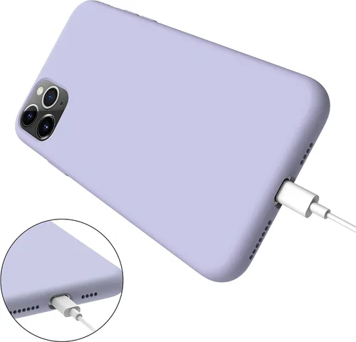 Vista 7 de MXX Funda para iPhone 11 Pro Max, funda de silicona suave resistente a los arañazos, protección completa de la cámara, forro de microfibra