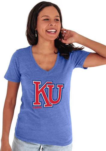 Vista 13 de Blue 84 NCAA - Camiseta de triple mezcla para mujer