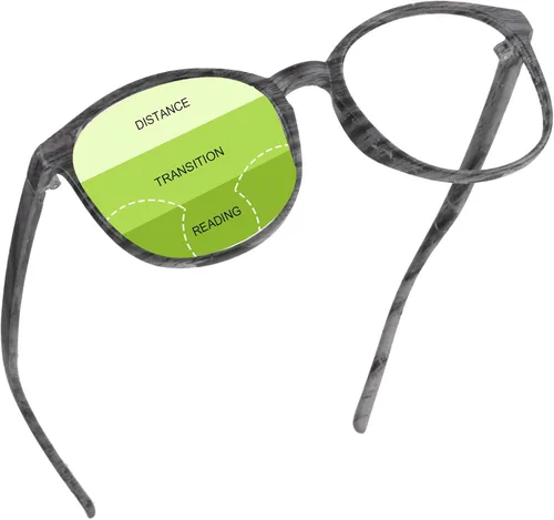 Vista 15 de YEIN Gafas presbípicas multifocales progresivas, gafas de sol grises fotocrómicas