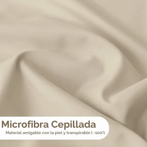 Vista 2 de LONAVA Juego de sábanas individuales de 3 piezas, sábanas de microfibra beige ultra suaves y transpirables, 1600 hilos de hotel de lujo Oeko-Tex