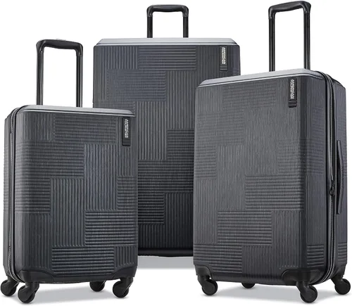 Vista 8 de American Tourister Stratum XLT - Equipaje rígido, extensible con ruedas giratorias, Negro azabache), 122711