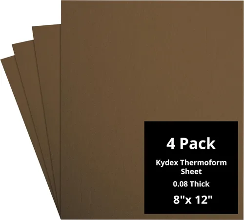 Vista 152 de Kydex Sheets - Solid Color DIY Kit for Crafting Holsters, Sheaths, and Mag Pouches - (8x8, 8x12, 12x12), Premium Thermoform Sheets - Thick, Durable