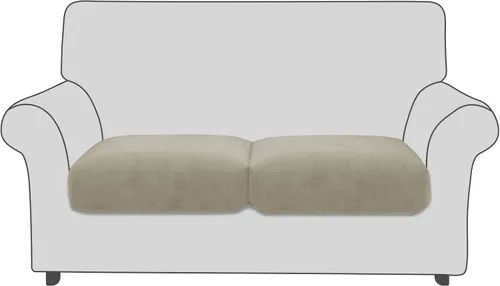 Vista 14 de Fundas de cojín de terciopelo para asiento de sofá, fundas elásticas para cojines de sofá, antideslizantes, protectores de muebles, fundas de cojín