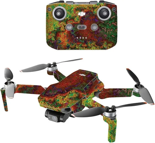 Vista 9 de MIGHTY SKINS Compatible con DJI Mini 2 Dron portátil – Pared negra Funda protectora de vinilo duradera y única Fácil de aplicar, quitar