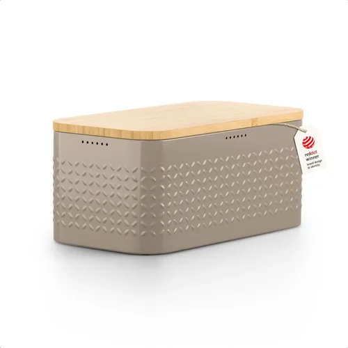 Vista 10 de LARS NYSØM Panera I Caja de pan de metal para una frescura duradera con almohadillas antideslizantes I Papelera para productos horneados con tapa