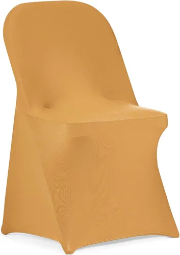 Vista 13 de Funda de silla Peomeise plegable, de elastano elástico para bodas, fiestas, banquetes, eventos