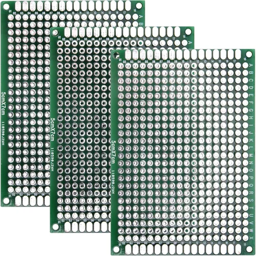 Vista 4 de Eagles 10 piezas de placa PCB de doble cara de 2.0 x 2.8 in, prototipo estañado DIY universal FR4 circuito impreso PCB placa protoboard PCB kit PCB